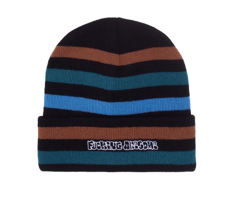 Fucking Awesome Wanto Striped Cuffed Beanie