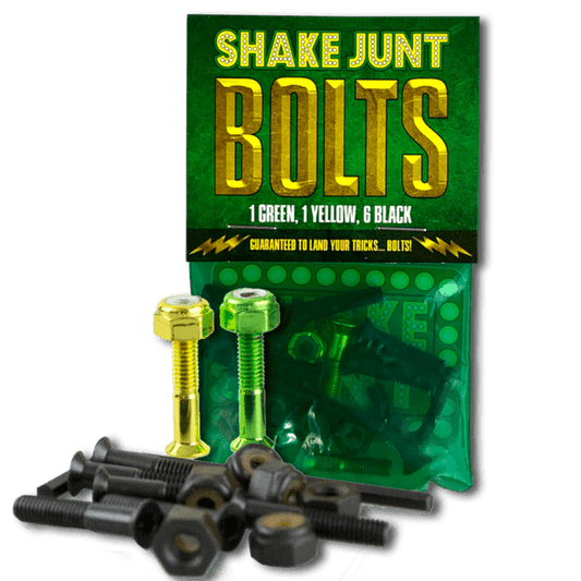 Shake Junt Bolts (1Green, 1 Yellow, 6Black) 1in. Phillips