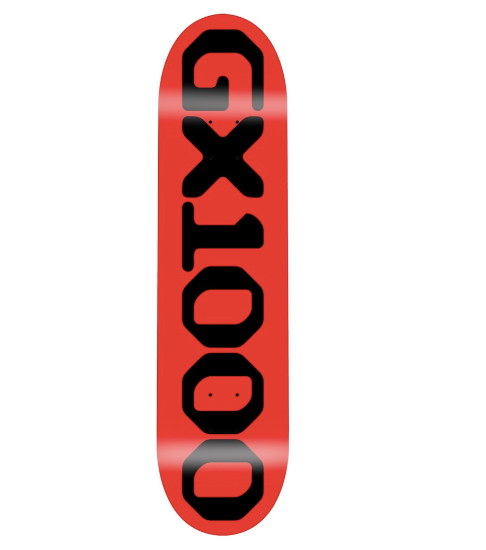 GX1000 Team Logo Red 8.75 Deck