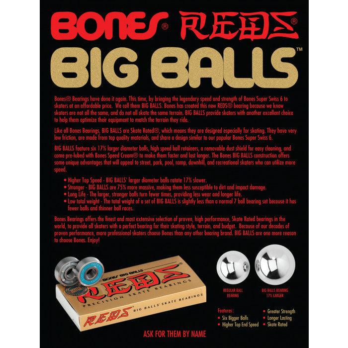 Bones Reds Big Balls Bearings Set