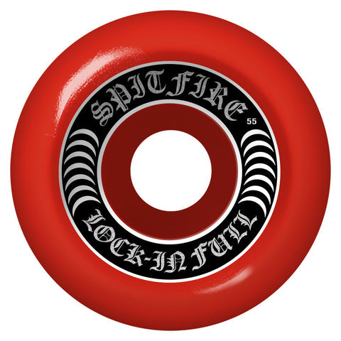 Spitfire Formula Four Lock-In Full Red 55mm 99a Wheels