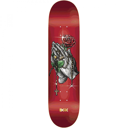 DGK Blessed Lenticular Red Deck 8.25