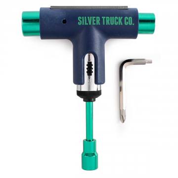 Silver Skate Tool Blue/Green