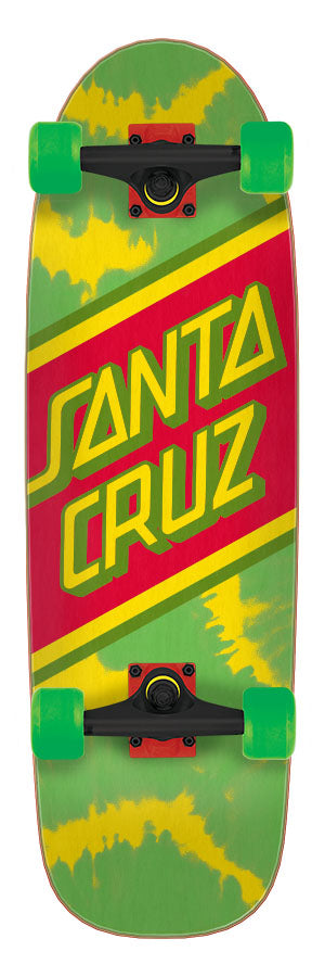 Santa Cruz Rasta Tie Dye Street Cruzer 8.79x 29.05