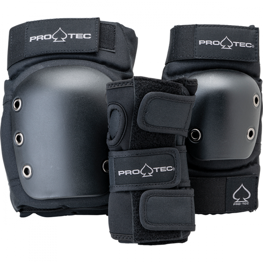 Protec Jr. Pad Set Open Back Black