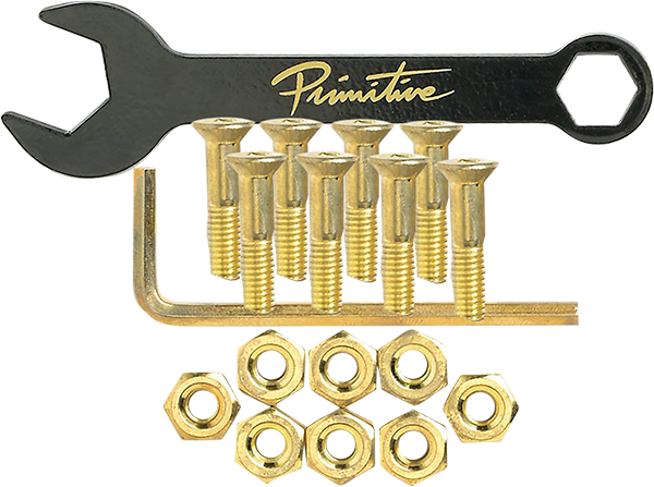 Primitive Black/Gold Hardware set 7/8" allen with tool