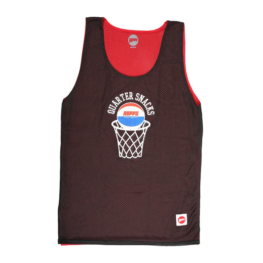 Hopps x Quartersnacks Street Composite Black/Red Reversible B-Ball Jersey