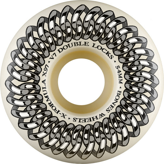 Bones Wheels Double Lock 54mm 97a X Formula V7 Wheels